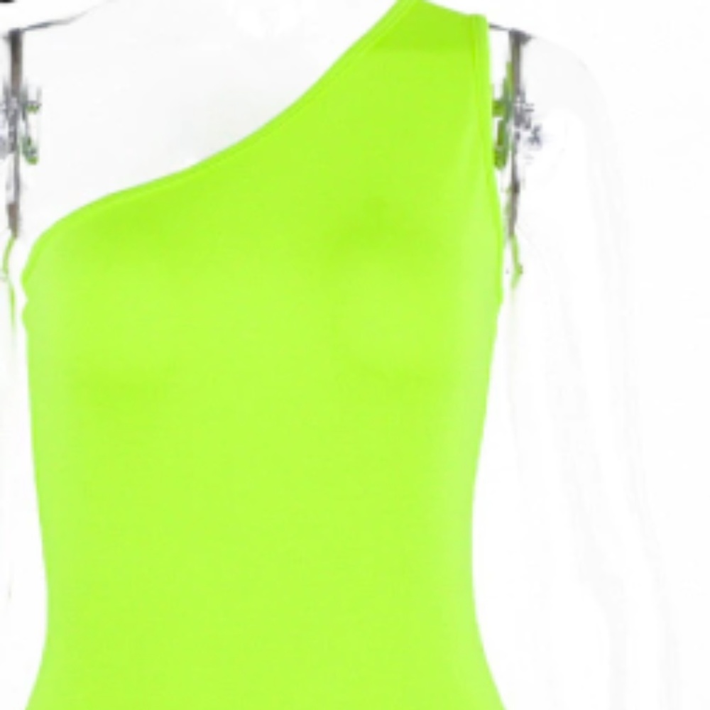Lime Green Neon One Should Bodysuit